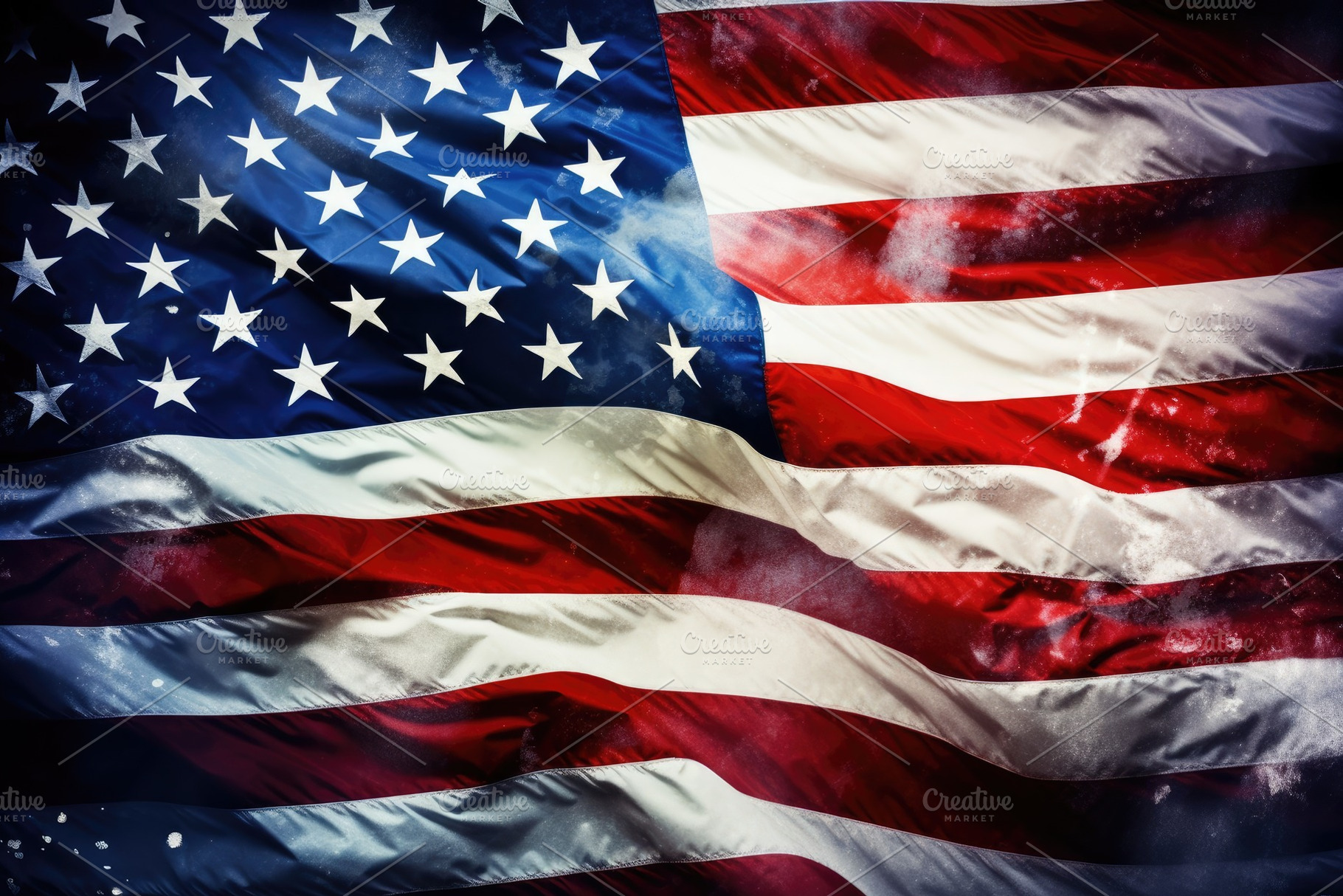 American flag background. Close up o, a Photo by Iftikhar Alam