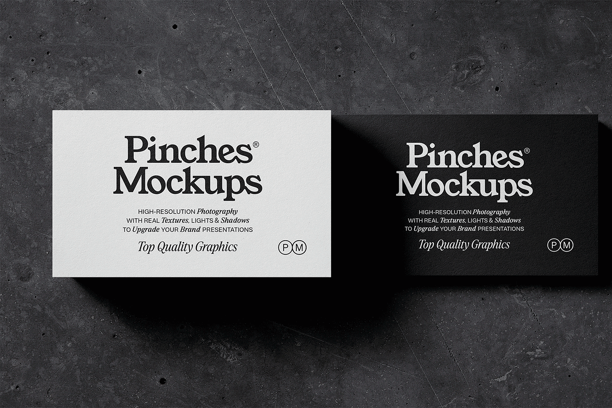 PM_BC/Ø6 - Business Cards Mockup, a Print Template by PinchesMockups© (Photo 6 of 6)