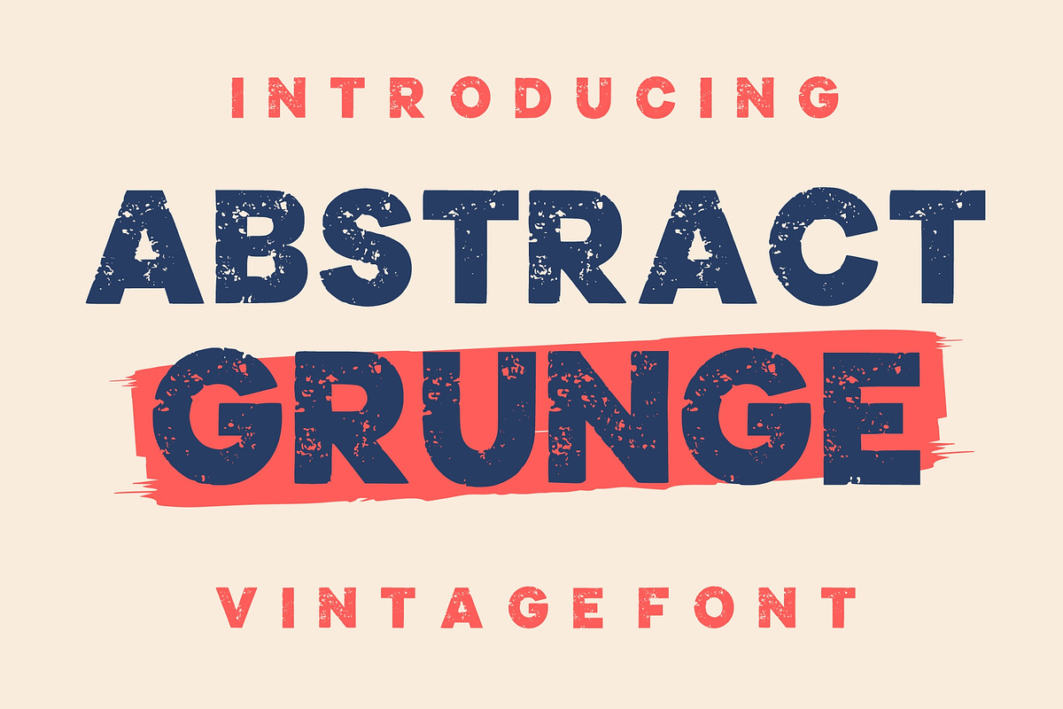 Abstract Grunge, a Font by Limited.studio (Photo 1 of 6)