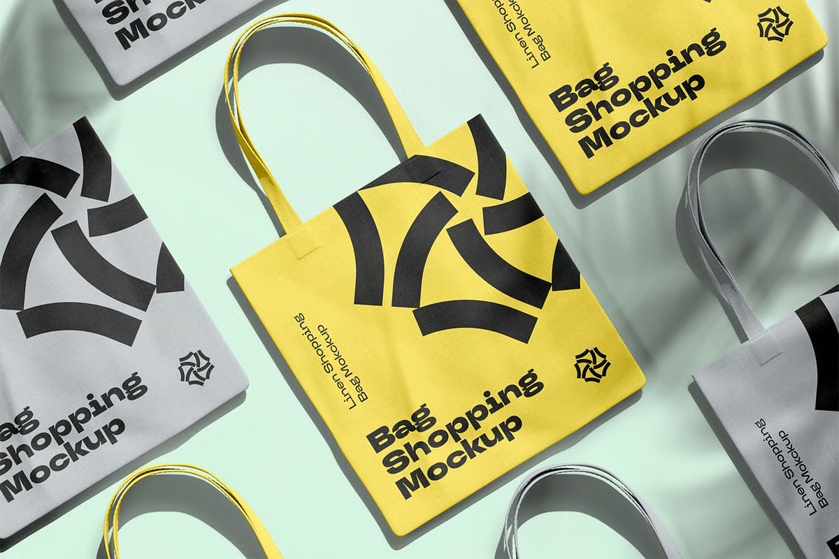 Shopping Bag Mock-up, a Packaging Mockup by zippypixelstudio (Photo 8 of 8)