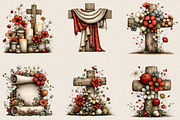 Christian Easter Clipart Bundle., an Illustration by SVGArt (Thumbnail 4 of 8)