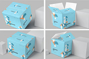 4 Cardboard Box Mockups, a Packaging Mockup by megostudi0 (Thumbnail 1 of 6)
