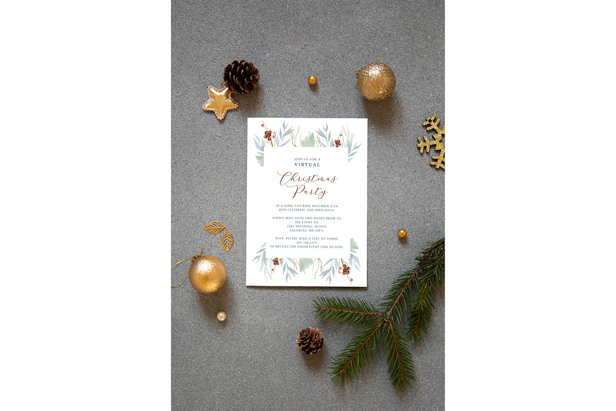 Сhristmas 5x7 Card Mockup, a Product Mockup by ILoveMockupDesign (Photo 2 of 9)