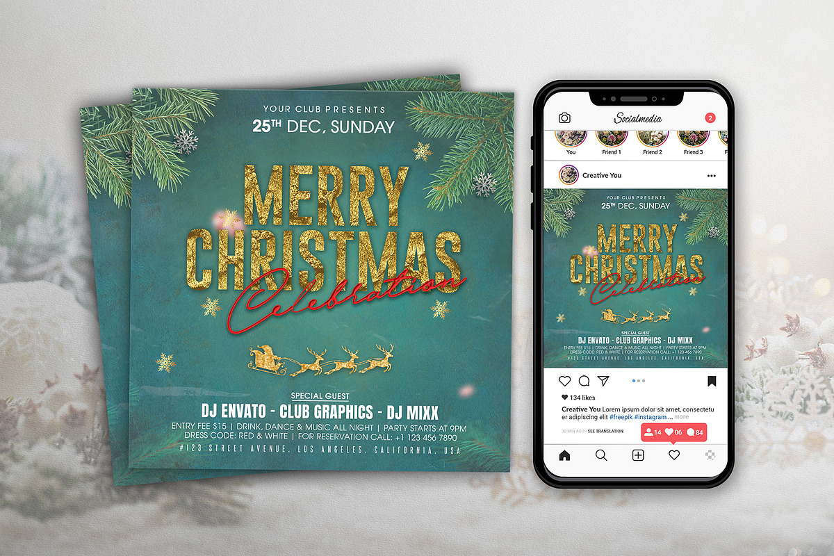 Christmas Flyer, a Stationery Template by DesignDevisers (Photo 5 of 8)