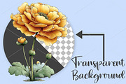 Whimsical Yellow Flowers Spring PNG, an Illustration by Canvas Craft (Thumbnail 2 of 7)