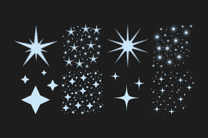 Sparkling Star Set 1 Procreate Brush