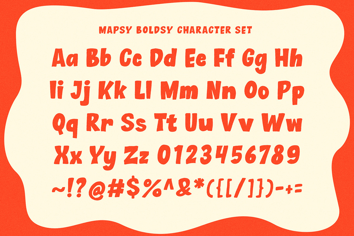 Mapsy Boldsy – Ugly Handwritten Font, a Handwritten Font by Mbonster Design Studio (Photo 15 of 15)