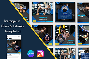 Instagram Fitness Gym Templates
