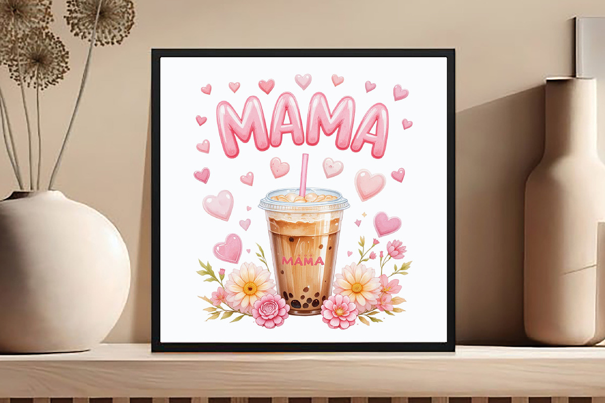 Iced Coffee Mama Gifts PNG, an Icon by DreamCafeArt (Photo 5 of 7)