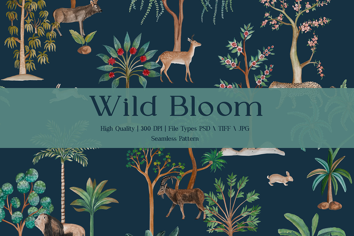 Wild Bloom Prints & Patterns, a Pattern Graphic by GND ART STUDIO (Photo 1 of 8)