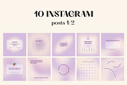 Canva Purple Beige Dreams Instagram, a Social Media Template by Alice Store (Thumbnail 3 of 8)