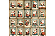 Quirky Santa Printable Christmas, a Seasonal Illustration by Nicole Branger Art (Thumbnail 7 of 15)