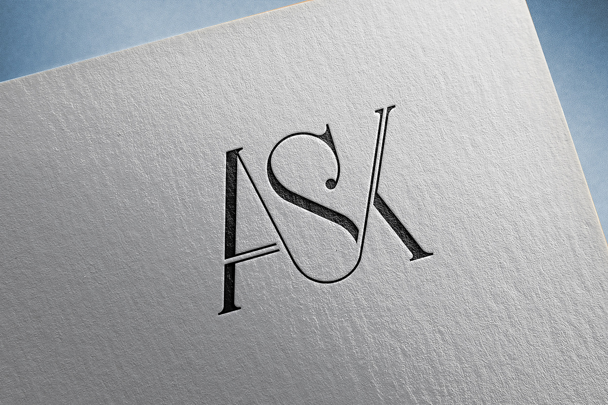 ASK, Abstract letters Logo Monogram, a Branding & Logo Template by art_creater (Photo 2 of 2)