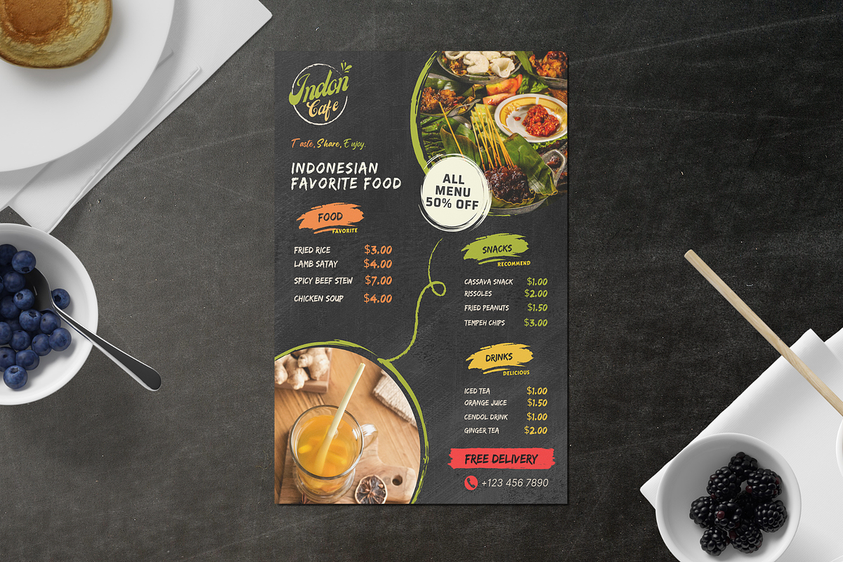 Elegant Portrait Menu Template, a Brochure Template by judayartworks (Photo 11 of 16)