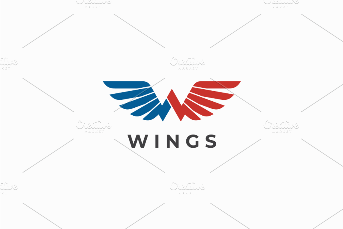 Wings Letter W Logo template, a Branding & Logo Template by yopie (Photo 1 of 3)