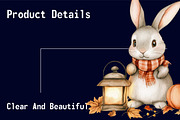 Cute Autumn Bunny Sublimation, an Illustration by CitraGraphics (Thumbnail 5 of 6)