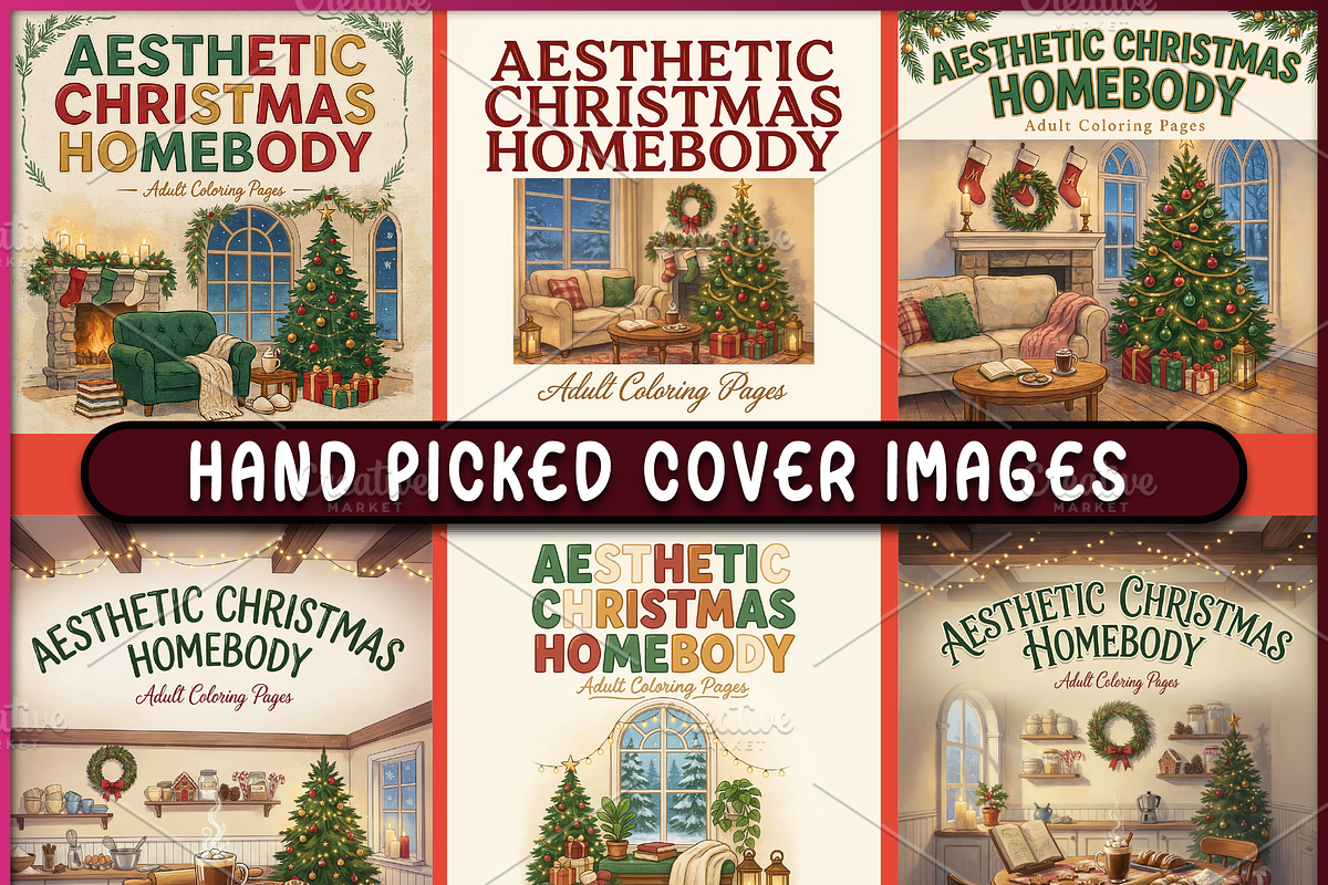 Aesthetic Christmas Homebody Colorin, a Seasonal Illustration by Ink Gallery (Photo 3 of 4)