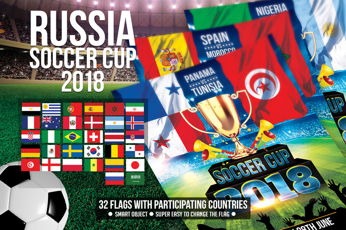 Soccer Cup Flyer Template, a Flyer Template by Briell Design (Photo 2 of 2)