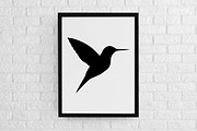 Hummingbird Silhouette SVG, an Animal Illustration by newminddesign (Thumbnail 2 of 5)
