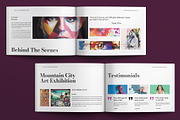 Art Gallery Exhibition Catalog, a Brochure Template by E-Type (Thumbnail 7 of 8)