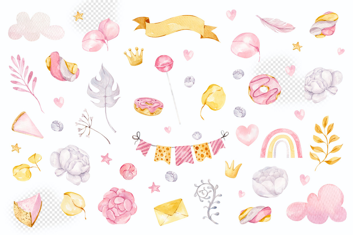 Unicorn party for small princess, an Animal Illustration by Re_Margarita_Art (Photo 3 of 10)