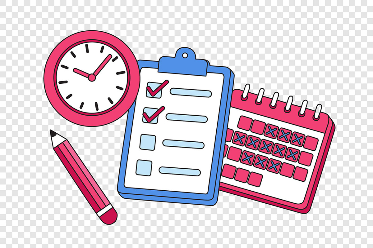 Time Management Checklist, an Object Illustration by Partikusi Design (Photo 3 of 3)