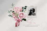 Watercolor flower - Snow pink Winter, an Illustration by Beigetime (Thumbnail 11 of 12)