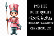 Pink Christmas Watercolor Clipart, an Illustration by Designking (Thumbnail 4 of 5)