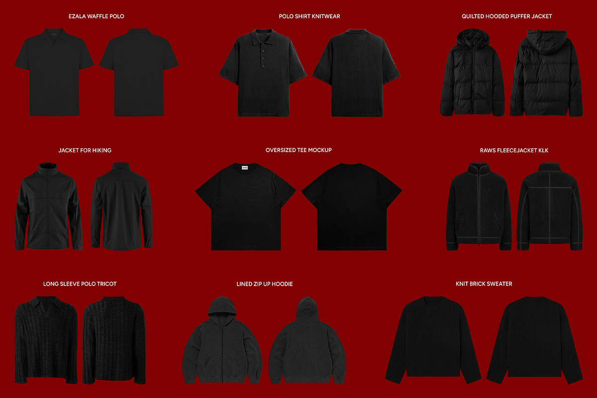 100 Realistic Clothing Mockup, a Merchandise Mockup by AtelierDuVow (Photo 7 of 16)