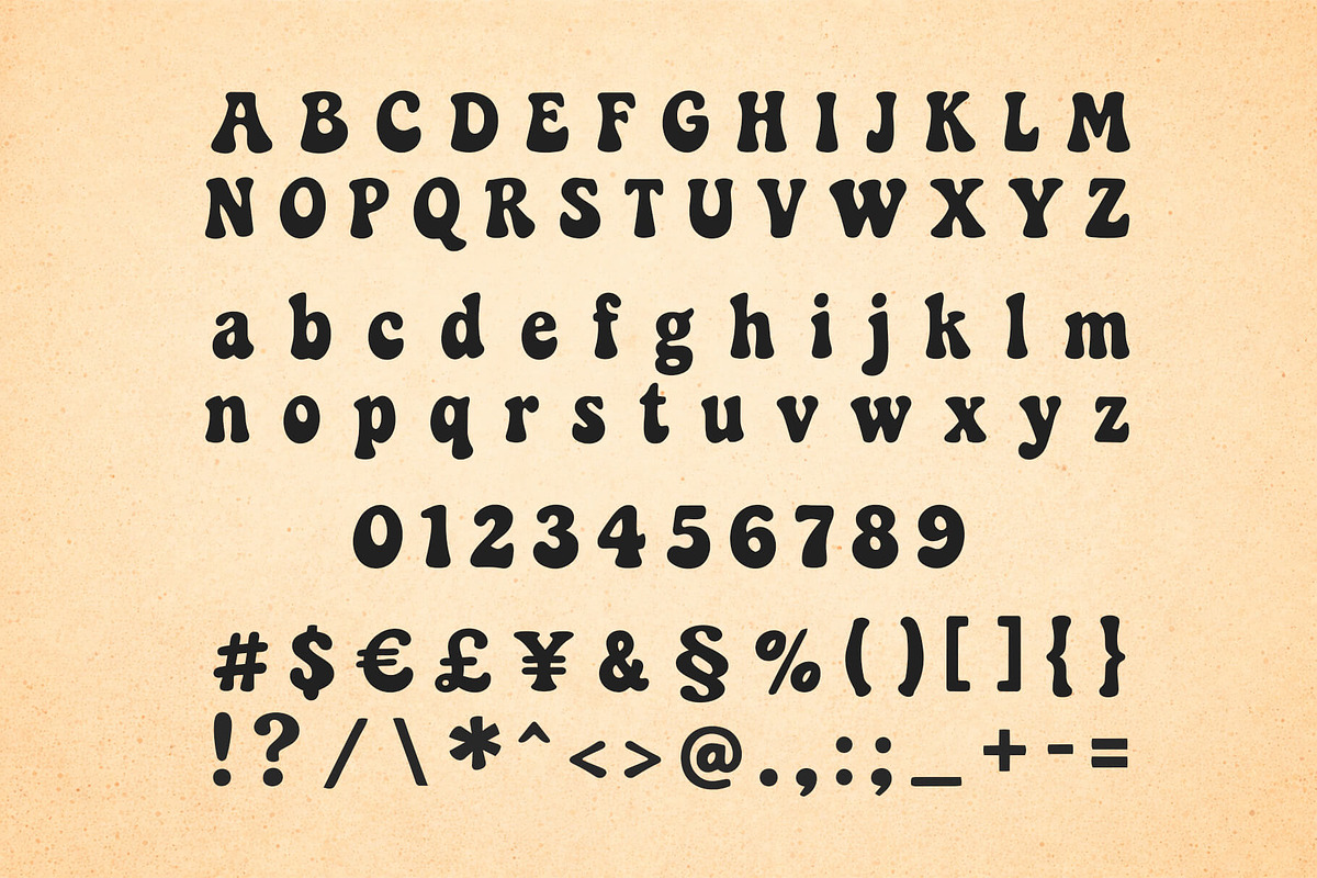 Groovy Deluxe - Retro groovy display, a Sans Serif Font by RC graphics (Photo 2 of 3)