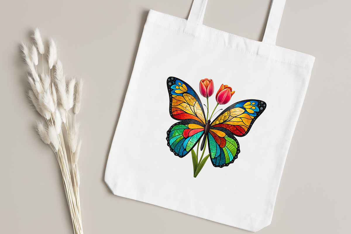 Tulip Butterfly Sublimation Clipart, an Animal Illustration by FloridPrintables (Photo 3 of 12)