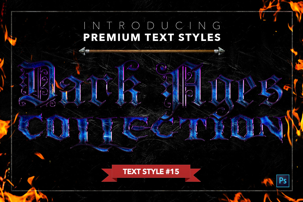 Dark Ages #2 - Text Styles, a Layer Style Add-On by Jonas Stensgaard (Photo 16 of 28)