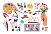 Art supplies, tools set + templates, an Object Illustration by Good Studio (Thumbnail 8 of 11)