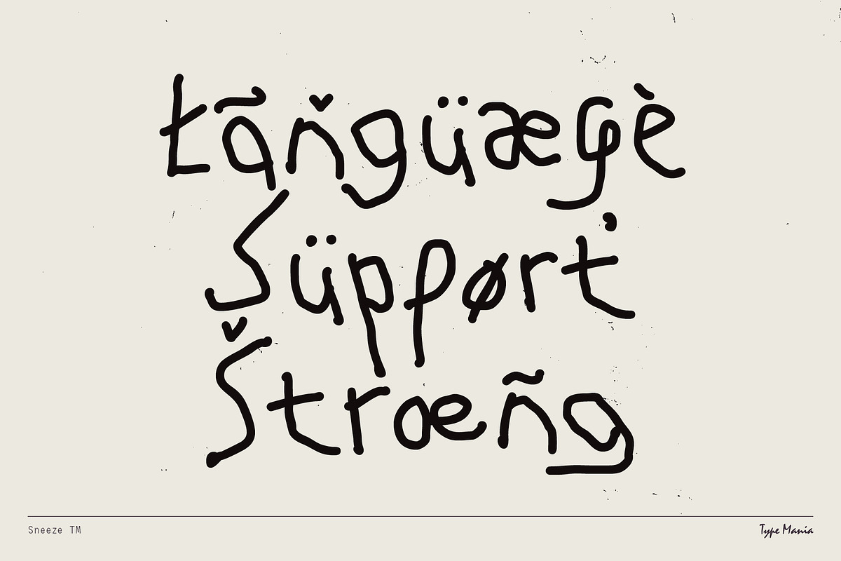 Sneeze TM – True Scribble, a Handwritten Font by Type Mania (Photo 10 of 11)