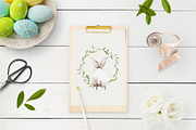Watercolor Easter bunny, a Seasonal Illustration by LeriaArt watercolor (Thumbnail 2 of 13)
