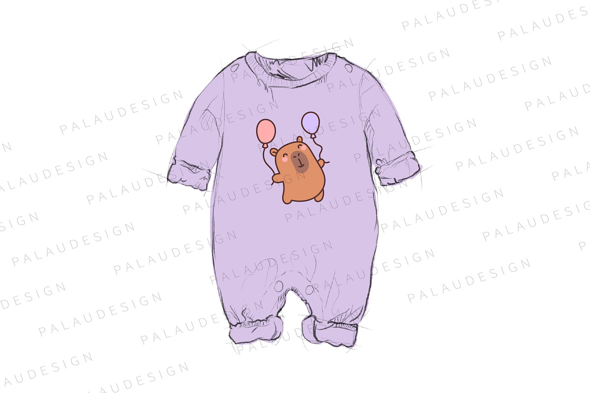 Cute Capybara Party, an Animal Illustration by Palau (Photo 8 of 12)