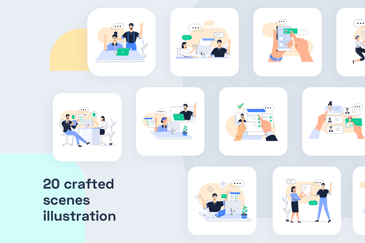 Job Seek Illustration Scene, a Templates & Theme by Graphicdunk (Photo 3 of 6)