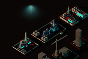 Cartoon Low Poly Night City Pack, an Architecture 3D Model by Anton Moek (Thumbnail 3 of 12)