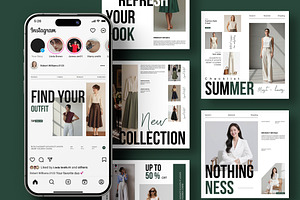 Social Media Kit Template, a Social Media Template by TemplateFolio-Shop