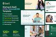 iori - SaaS TailwindCSS 3 Template, a HTML Template by AliThemes (Thumbnail 1 of 13)