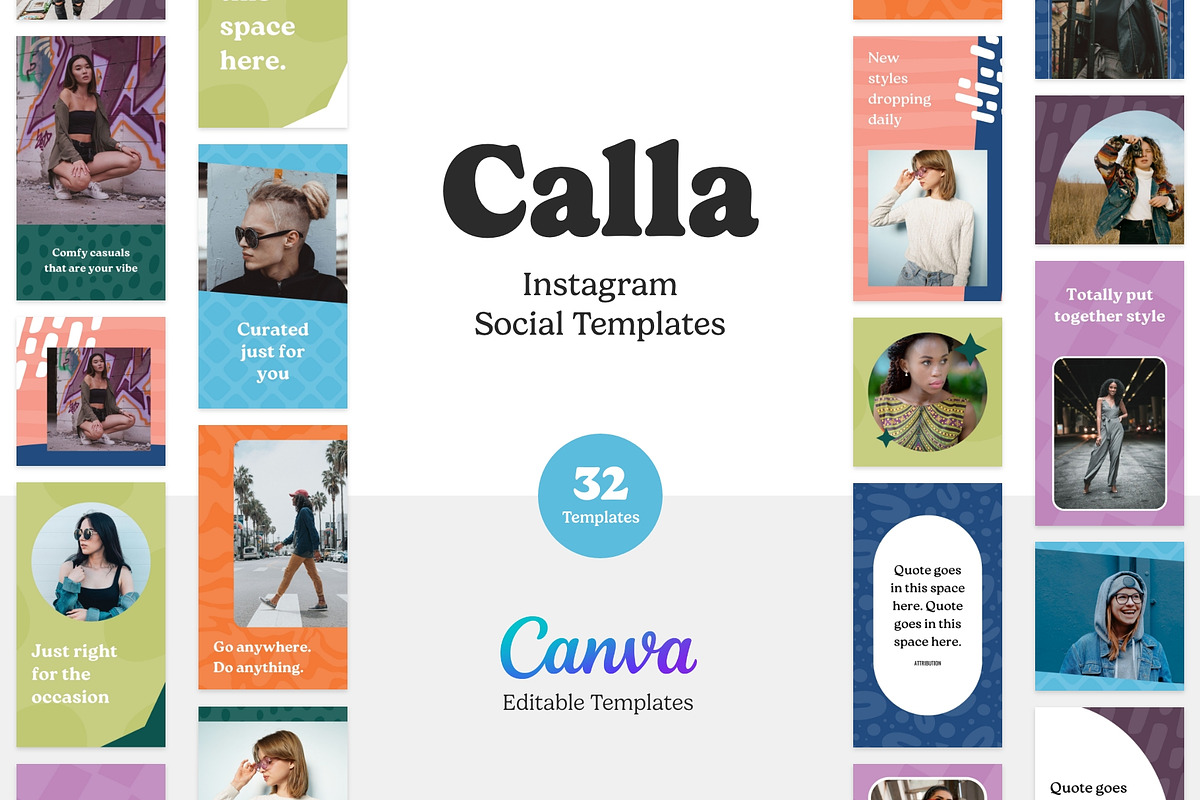 Instagram Social Media Templates, a Social Media Template by Dandymark (Photo 1 of 8)