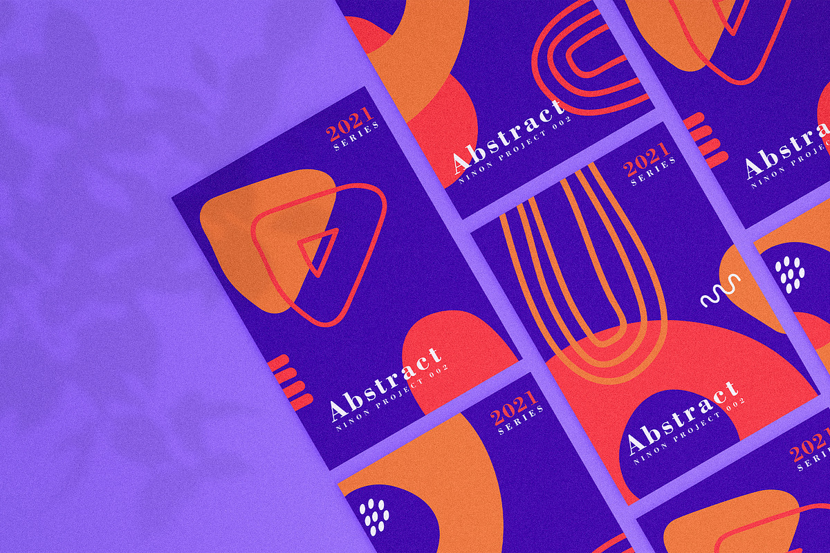Art Poster - Abstract Organic Shapes, a Brochure Template by Ninos Mandala (Photo 2 of 3)