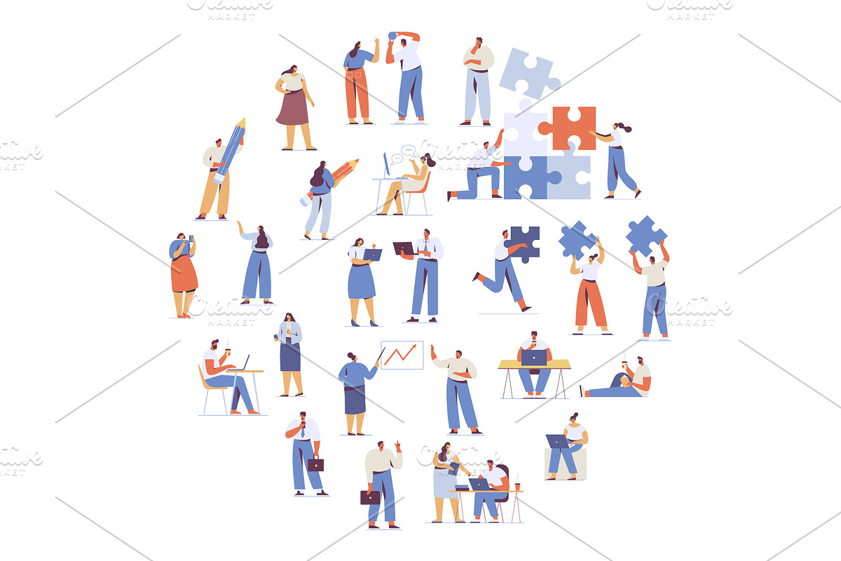 Vector People 200+ Bundle, a Person Illustration by Vector_Art (Photo 14 of 28)
