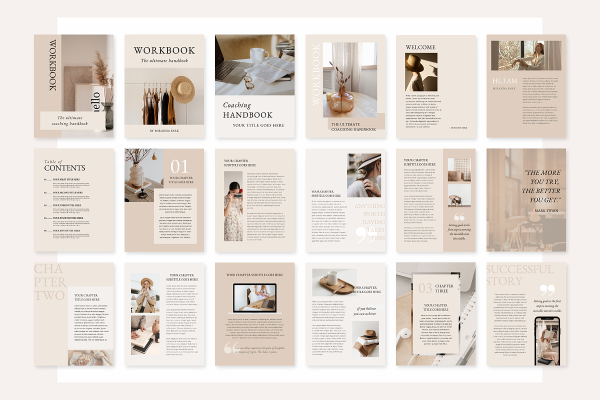 Ebook Workbook Handbook Template, a Magazine Template by ShopRShop (Photo 4 of 11)
