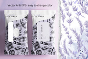 Cosmetics lavender SPA line clipart, an Illustration by NATASHA CHU (Thumbnail 3 of 16)