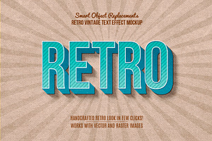 10 Retro Vintage Text Effect