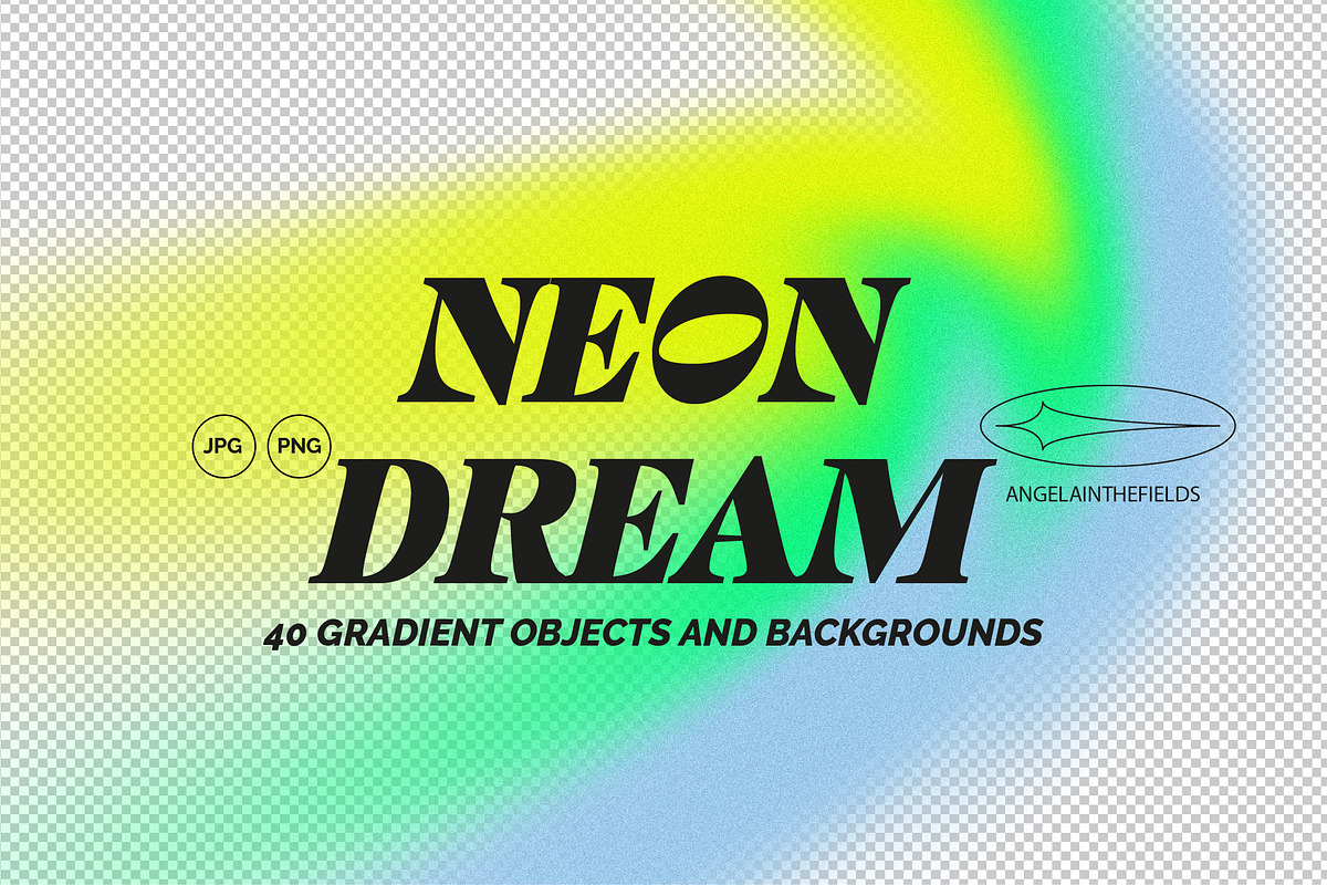 NEON DREAM Gradient Set, a Texture Graphic by angelainthefields (Photo 1 of 11)