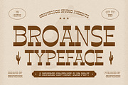 Broanse, a Slab Serif Font by graphicook (Thumbnail 1 of 10)