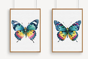 Watercolor Butterflies Clipart, an Illustration by Libby Wishes (Thumbnail 6 of 7)