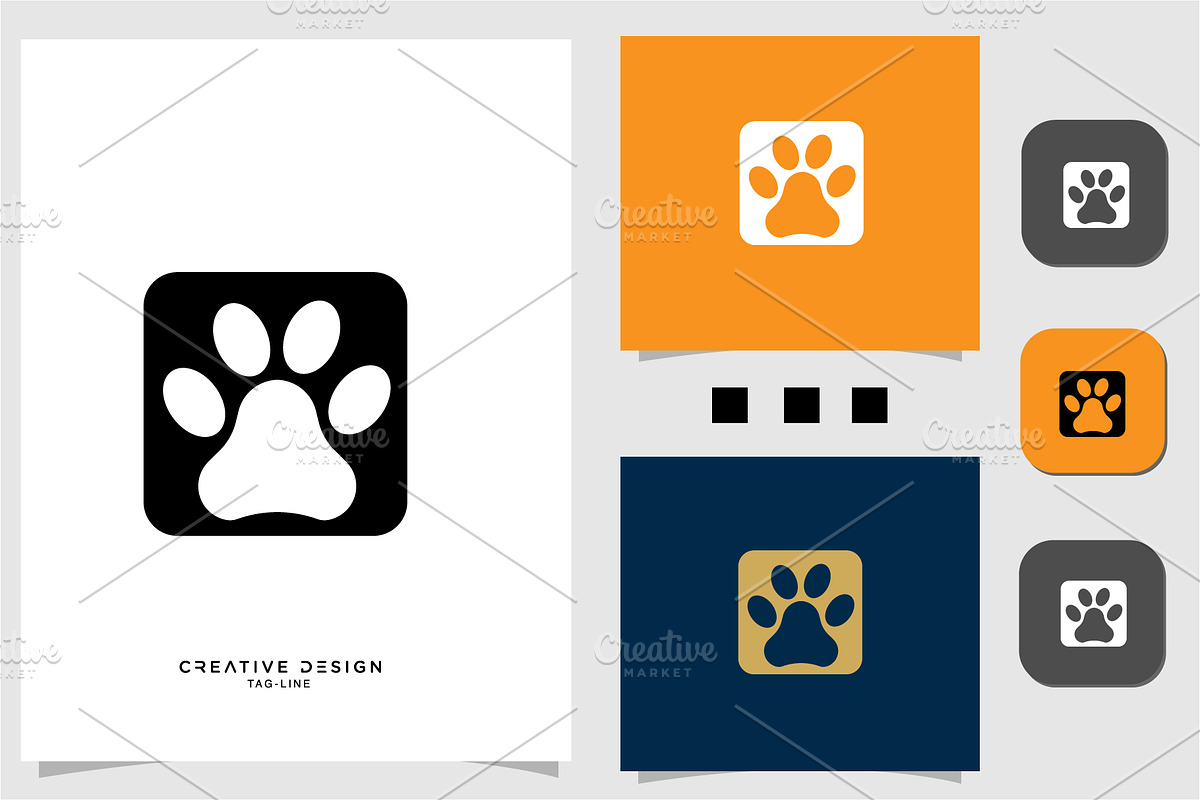 Cat or dog paw icon. Paw icon, a Branding & Logo Template by art_creater (Photo 1 of 2)